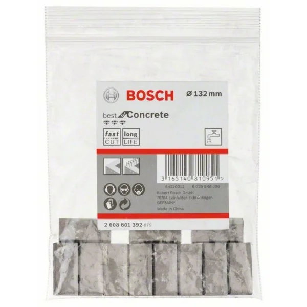 Сегменты для алмазных коронок 132 мм (11 шт) Bosch 2608601392 — изображение 2