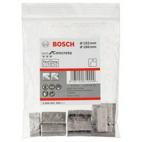 Сегменты для алмазных коронок 182,186 мм (13 шт) Bosch 2608601396 — изображение 2