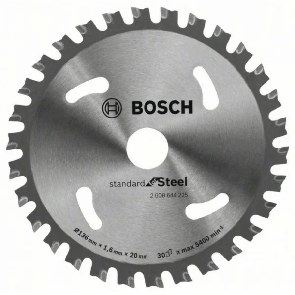 Пильный диск Standard for Steel 136x20x1.6 мм; 30 Bosch 2608644225