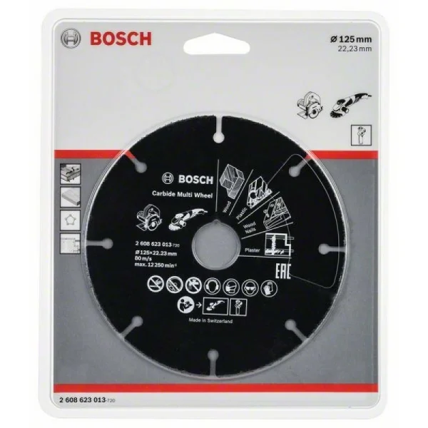 Твердосплавный отрезной круг Multi Wheel 125 мм; 1 мм; 22,23 мм Bosch 2608623013 — изображение 2