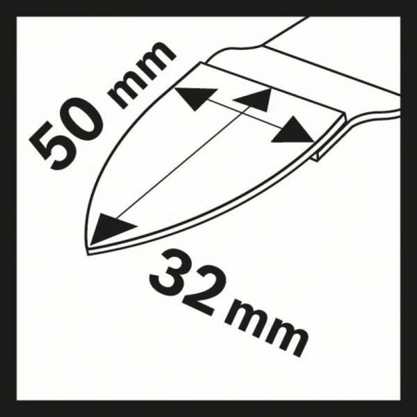 Шлифовальная подошва Carbide-RIFF AVZ 32 RT4 32x50 мм Bosch 2609256D52 — изображение 6