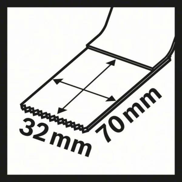 Погружное пильное полотно Carbide MAIZ 32 AT Metal 70x32 мм Bosch 2608662567 — изображение 5
