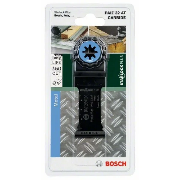 Погружное пильное полотно Carbide PAIZ 32 AT Metal 50x32 мм Bosch 2609256D53 — изображение 2