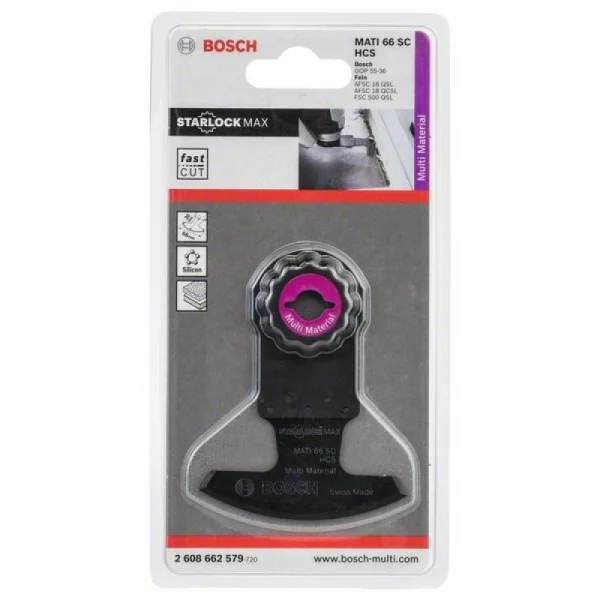 Сегментированный нож HCS MATI 66 SC 66x30 мм Bosch 2608662579 — изображение 2