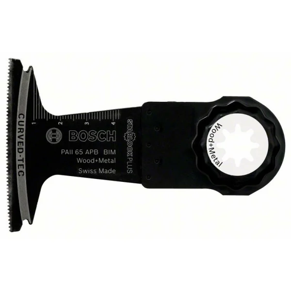 Погружное пильное полотно BIM PAII 65 APB Wood and Metal 65x50 мм Bosch 2609256D56