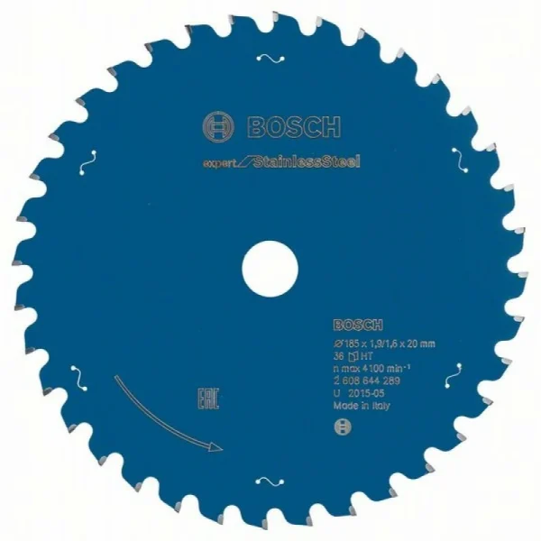 Пильный диск Expert for Stainless Steel 185x20x1,9x36 Bosch 2608644289