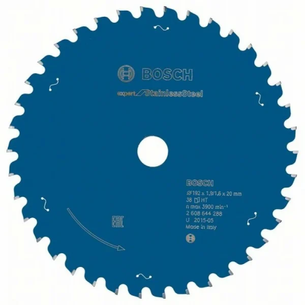 Пильный диск Expert for Stainless Steel 192x20x1,9x38 Bosch 2608644288