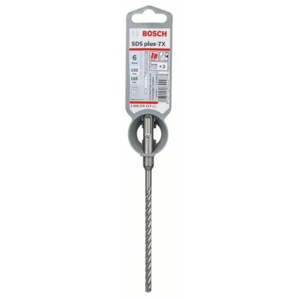 Бур SDS-plus-7X 6 x 100 x 165 мм Bosch 2608576117
