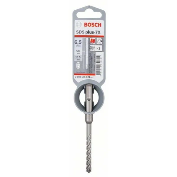 Бур SDS-plus-7X 6,5 x 50 x 115 мм Bosch 2608576122