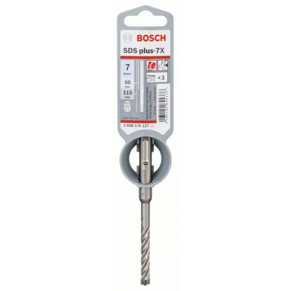 Бур SDS-plus-7X 7 x 50 x 115 мм Bosch 2608576127