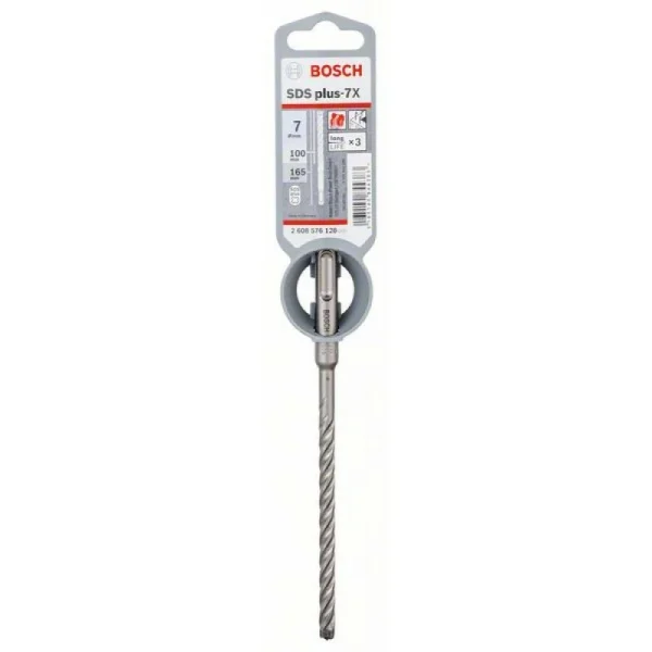 Бур SDS-plus-7X 7 x 100 x 165 мм Bosch 2608576128