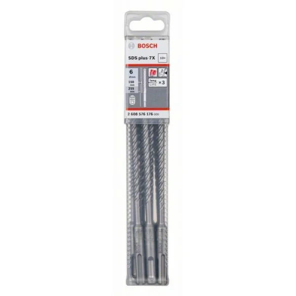 Бур SDS-plus-7X 6 x 150 x 215 мм Bosch 2608576176