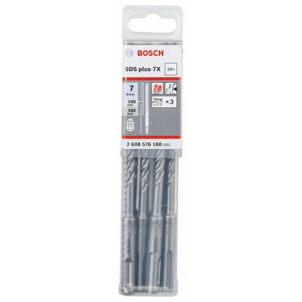 Бур SDS-plus-7X 7 x 100 x 165 мм Bosch 2608576180