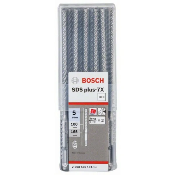 Бур SDS-plus-7X 5 x 100 x 165 мм Bosch 2608576191