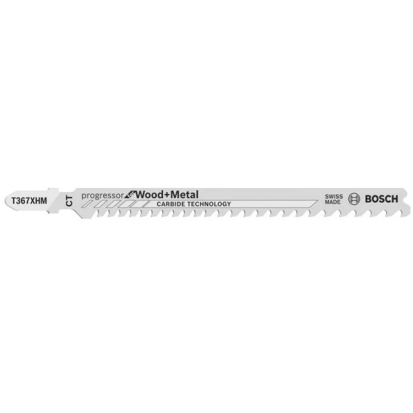 3 Лобзиковые пилки T 367 XHM Progressor for Wood and Metal, Carbide Bosch 2608667562