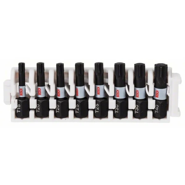 Кассета ударных бит Impact Control 25 мм T15, T20 (2шт), T25 (2шт), T30 (2шт), T40 Bosch 2608522322