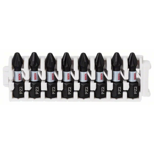 Кассета ударных бит Impact Control 25 мм PZ2 8 шт Bosch 2608522325