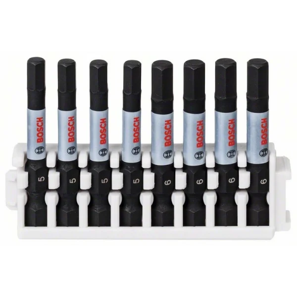 Кассета ударных бит Impact Control 50 мм H5 (4 шт), H6 (4 шт) Bosch 2608522332