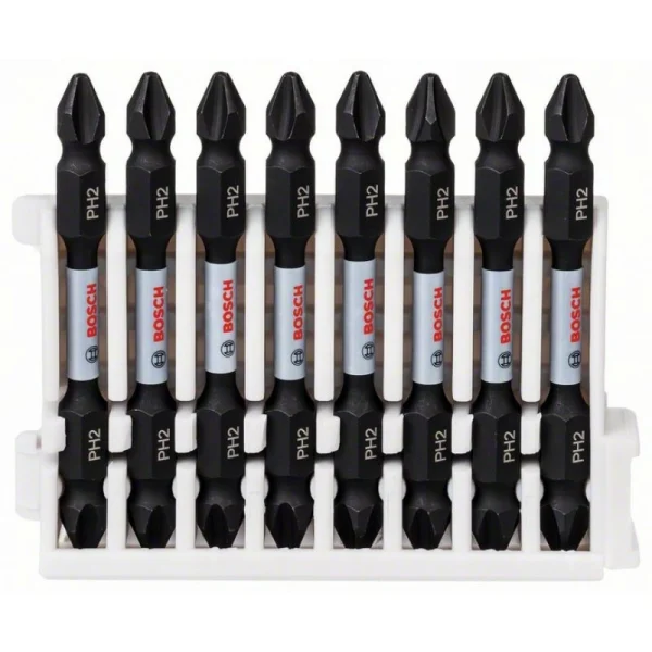 Кассета двусторонних ударных бит Impact Control 65 мм PH2/PH2 8 шт Bosch 2608522337