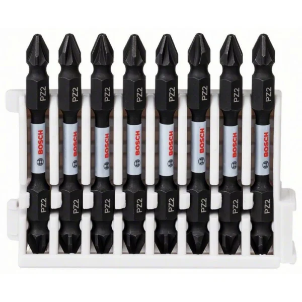 Кассета двусторонних ударных бит Impact Control 65 мм PZ2/PZ2 8 шт Bosch 2608522338