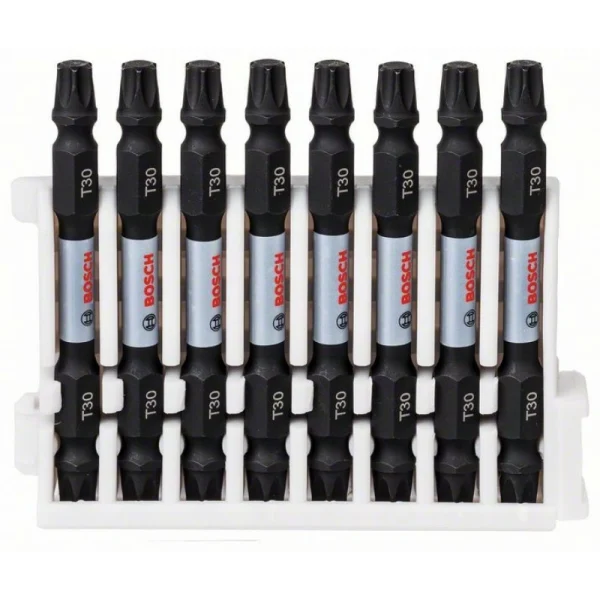 Кассета двусторонних ударных бит Impact Control 65 мм T30/T30 8 шт Bosch 2608522341