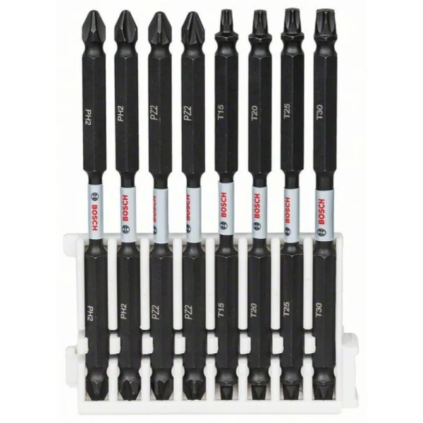 Кассета двусторонних ударных бит Impact Control 110 мм PH2 (2шт), PZ2 (2шт), T15, T20, T25, T30 Bosch 2608522346