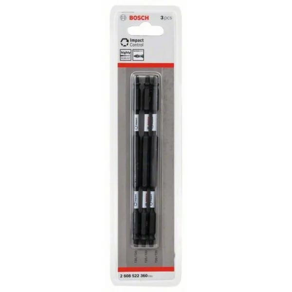 Двусторонние ударные биты Impact Control 150 мм T20/T20 3 шт Bosch 2608522360 — изображение 2