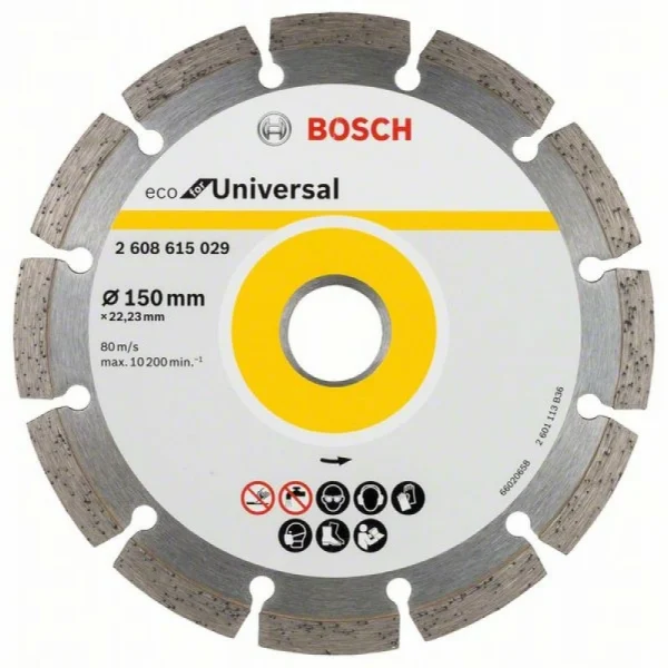 Алмазныйазный диск ECO Universal 150-22,23 мм Bosch 2 608 615 029 — изображение 2