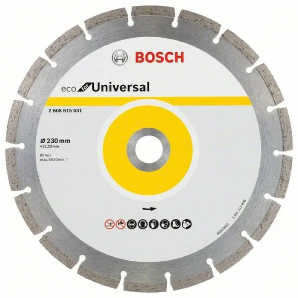 Алмазныйазный диск ECO Universal 230-22,23 мм Bosch 2 608 615 031 — изображение 2