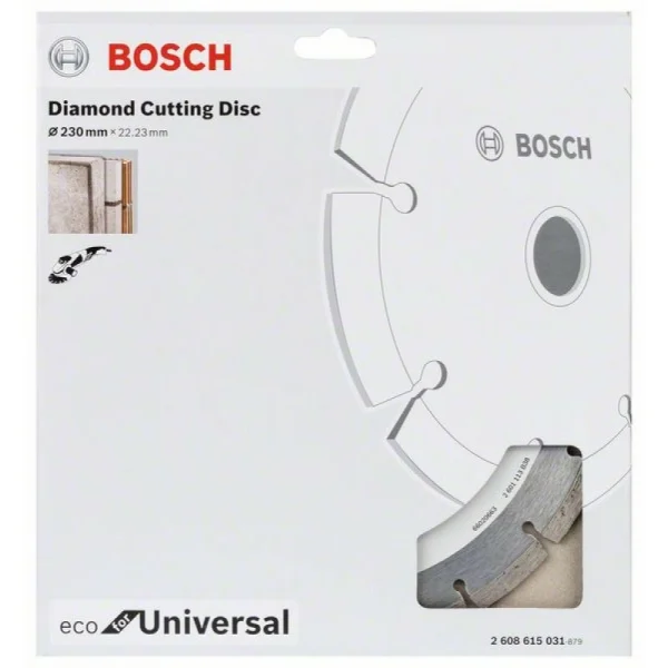 Алмазныйазный диск ECO Universal 230-22,23 мм Bosch 2 608 615 031