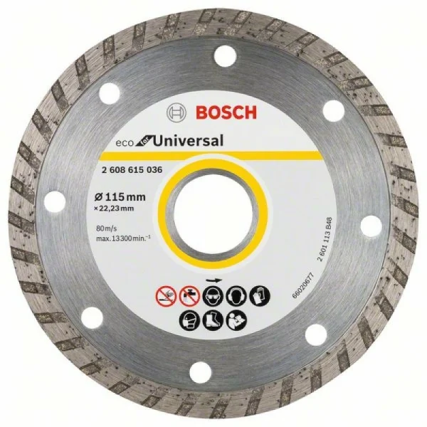 Алмазныйазный диск ECO Univ.Turbo 115-22,23 мм Bosch 2 608 615 036 — изображение 2