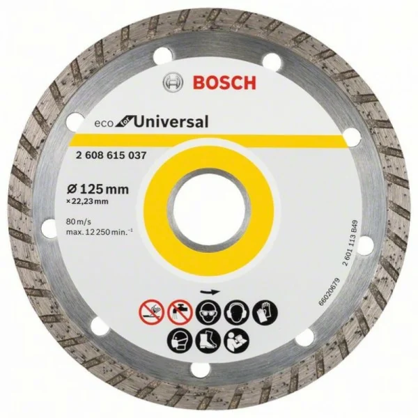 Алмазныйазный диск ECO Univ.Turbo 125-22,23 мм Bosch 2 608 615 037 — изображение 2