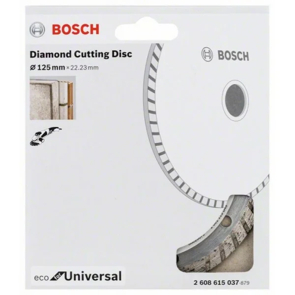Алмазныйазный диск ECO Univ.Turbo 125-22,23 мм Bosch 2 608 615 037