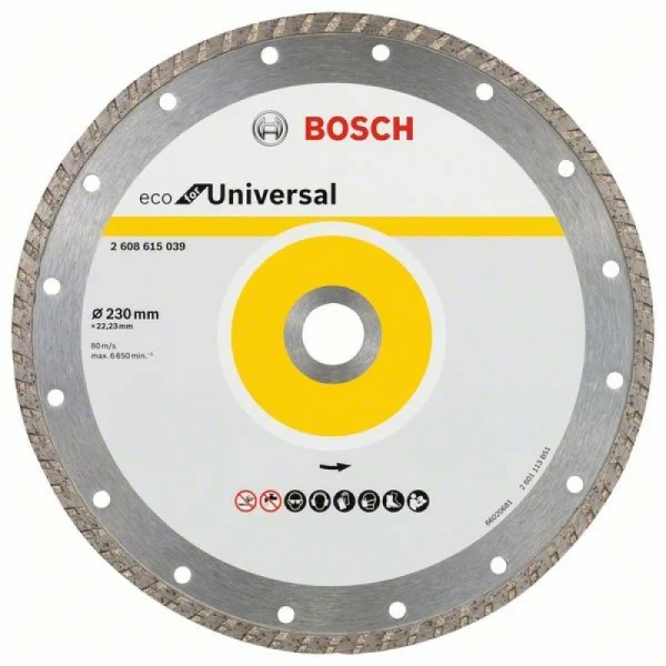 Алмазныйазный диск ECO Univ.Turbo 230-22,23 мм Bosch 2 608 615 039 — изображение 2
