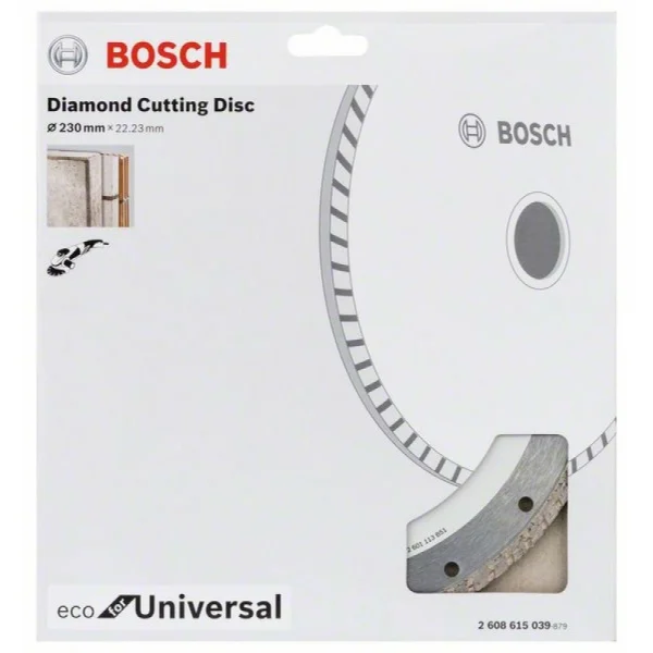 Алмазныйазный диск ECO Univ.Turbo 230-22,23 мм Bosch 2 608 615 039