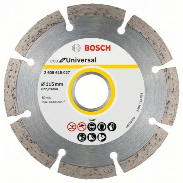 Алмазный диск ECO Universal 115-22,23 мм 10 шт. Bosch 2 608 615 040 — изображение 2