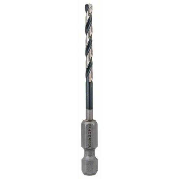 Сверло по металлу Impact Control с шестигранным хвостовиком, 3.2 мм Bosch 2608577049 — изображение 2