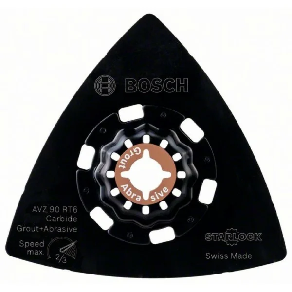 Starlock твердосплавная шлифпластина 90 мм зерн.60 AVZ 90 RT6 Bosch 2608662907 — изображение 2