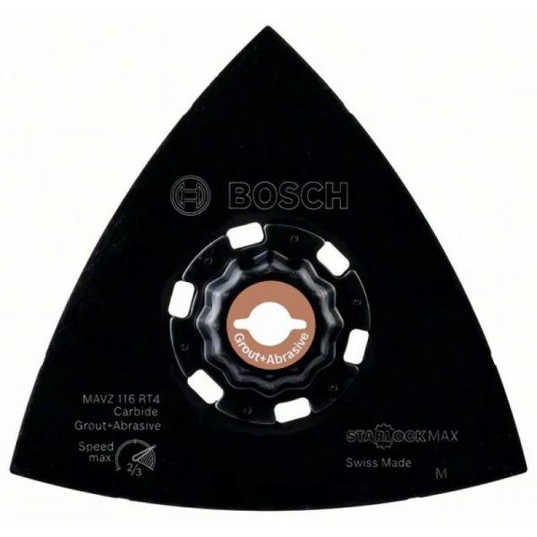 StarlockMax твердосплавная шлифпластина 116 мм зерн.40 МAVZ 116 RT4 Bosch 2608662909 — изображение 2