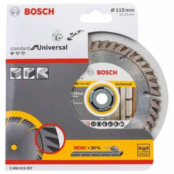 Алмазный диск Standard for Universal 115-22,23 мм Bosch 2608615057