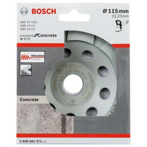 Алмазная чашка Standard, бетон 115 мм Bosch 2 608 601 571