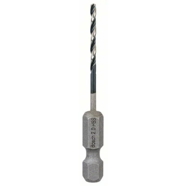 10 сверл по металлу Impact Control с шестигранным хвостовиком, 2 мм Bosch 2608577117