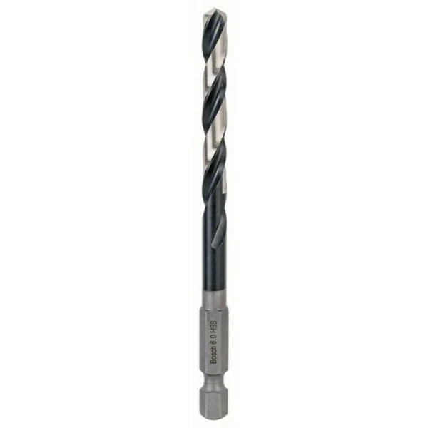 Сверло по металлу (10 шт) Impact Control с шестигранным хвостовиком, 6 мм Bosch 2608577123