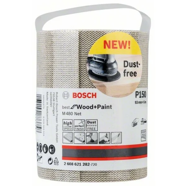 Шлифрулон M480 на сетчатой основе 93x5000 мм K150 Bosch 2608621282 — изображение 2