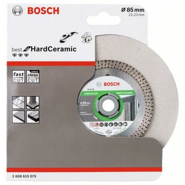 Алмазныйазный диск Bf HardCeramic 85/22,23 мм Bosch 2 608 615 075