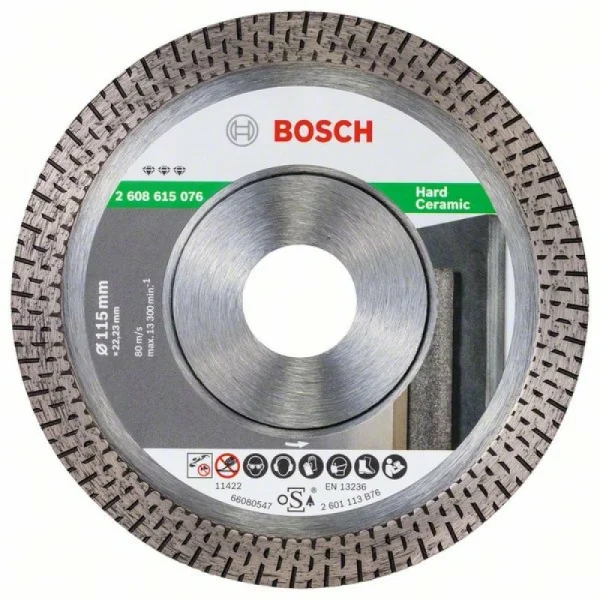 Алмазныйазный диск Bf HardCeramic 115/22,23 мм Bosch 2 608 615 076 — изображение 2
