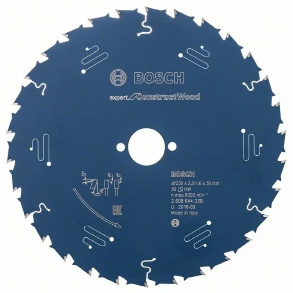 Пильный диск Expert for Construct Wood 230x30x2.2/1.6x30 T Bosch 2 608 644 338 — изображение 2