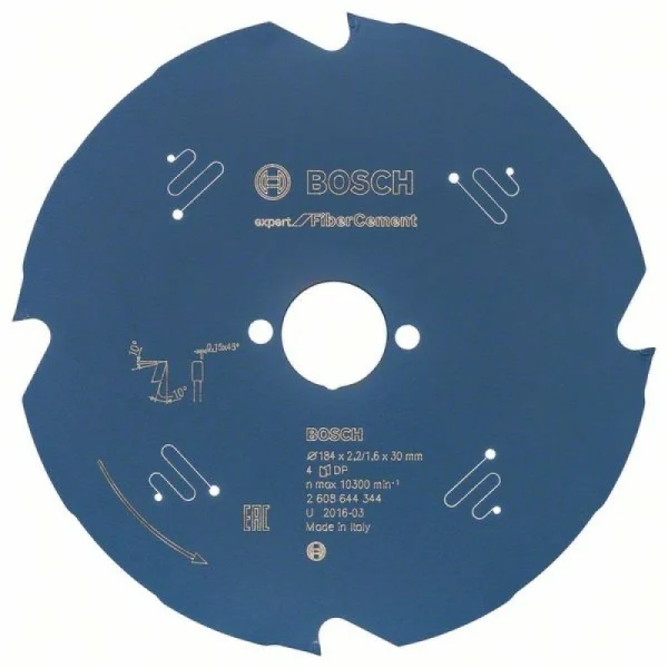 Пильный диск Expert for Fiber Cement 184x30x2.2/1.6x4 T Bosch 2 608 644 344 — изображение 2