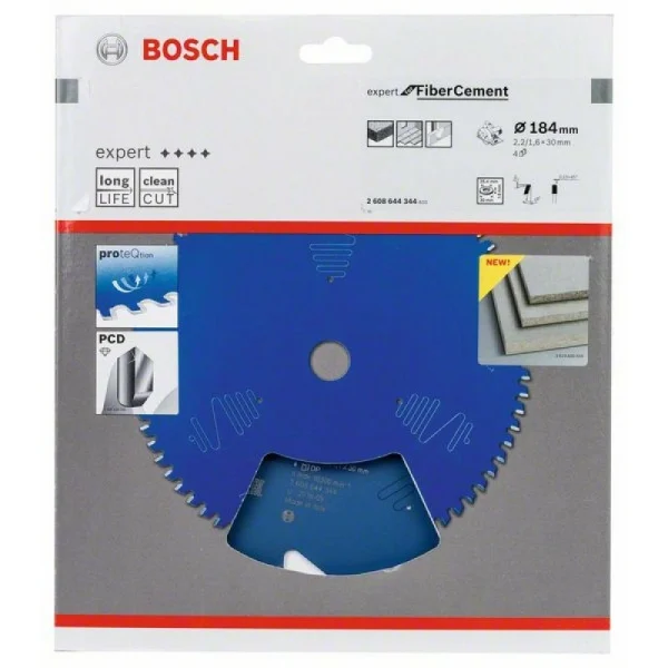 Пильный диск Expert for Fiber Cement 184x30x2.2/1.6x4 T Bosch 2 608 644 344