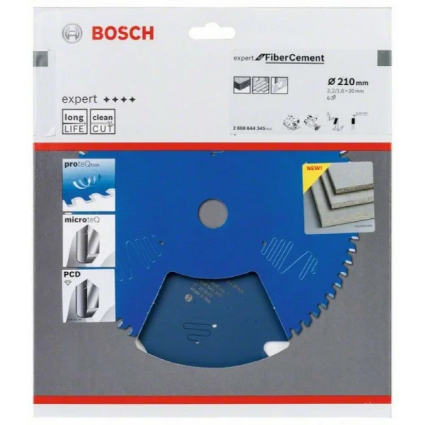 Пильный диск Expert for Fiber Cement 210x30x2.2/1.6x6 T Bosch 2 608 644 345